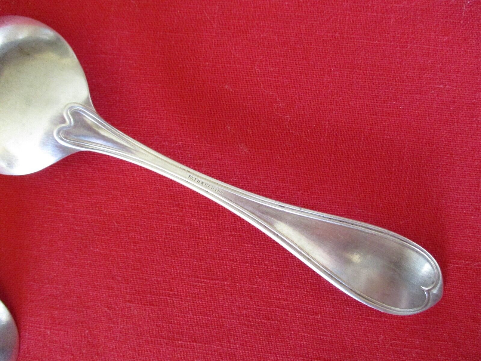 Reed & Barton Silverplate Gumbo Soup Spoons Set