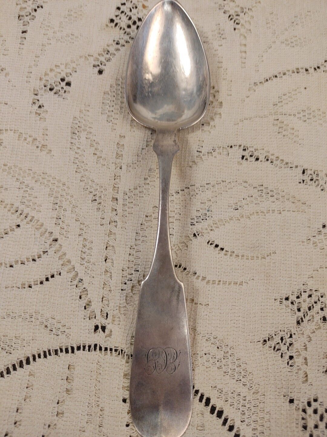 R & W Wilson 8.75" Silver Serving Spoon