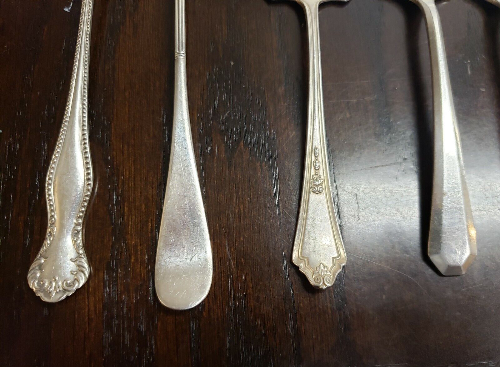 Set of 5 Vintage Silver Plate Forks