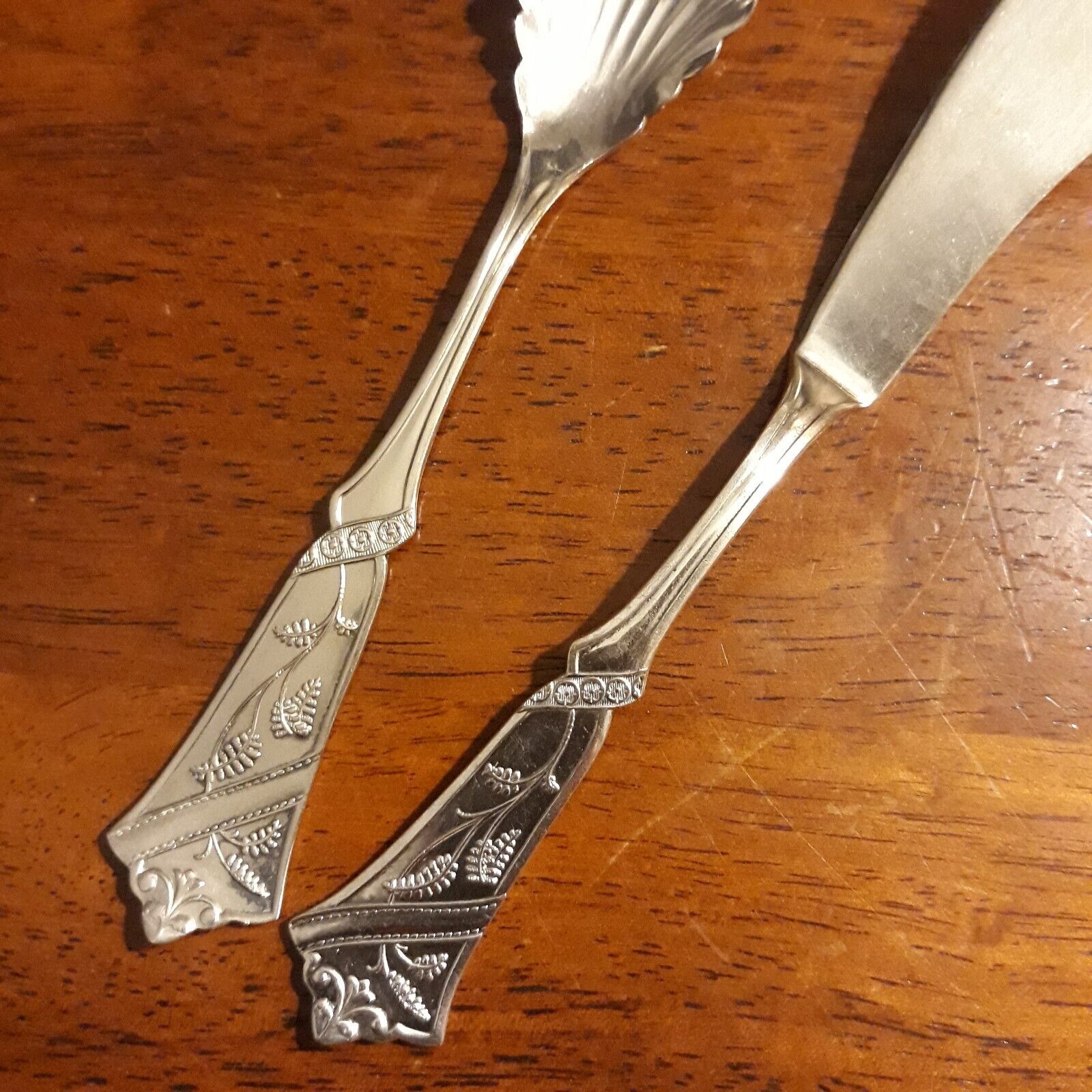 Vintage M' N Sterling Co. Butter Knife & Spoon
