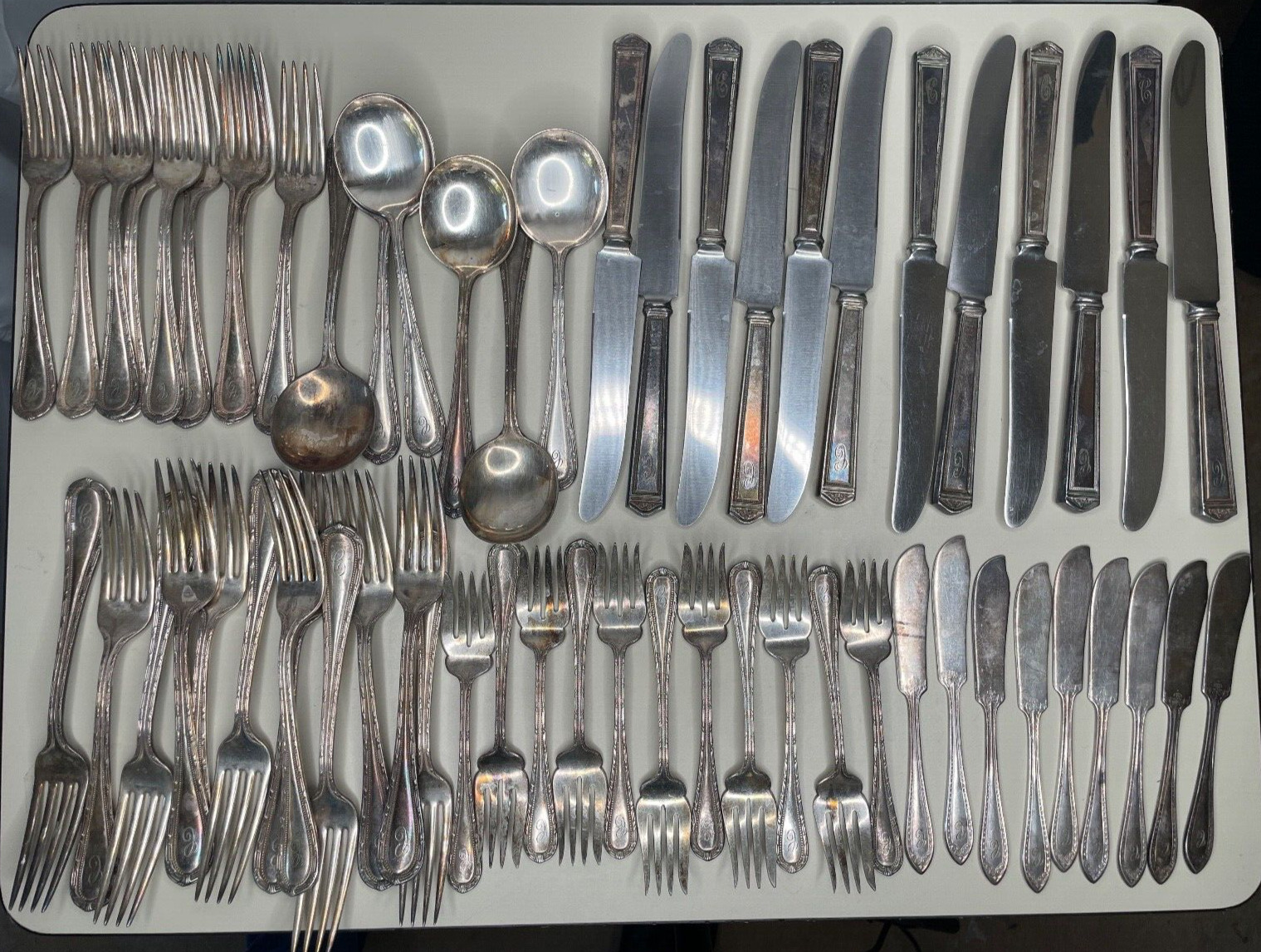 Gorham Empire Vintage Silver Plate Flatware Set