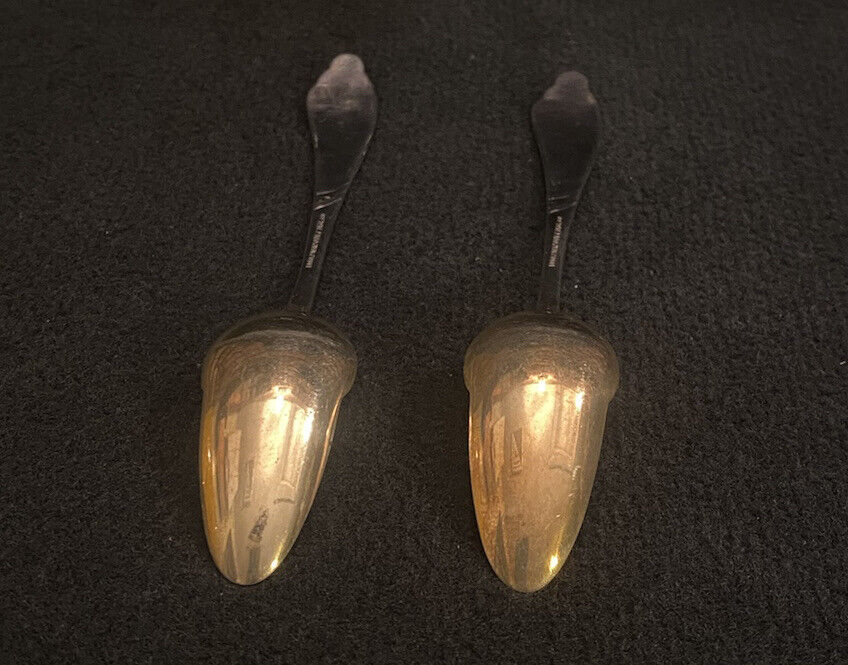 Pairpoint 1880 Antique Silver Gold Wash Fruit Spoons
