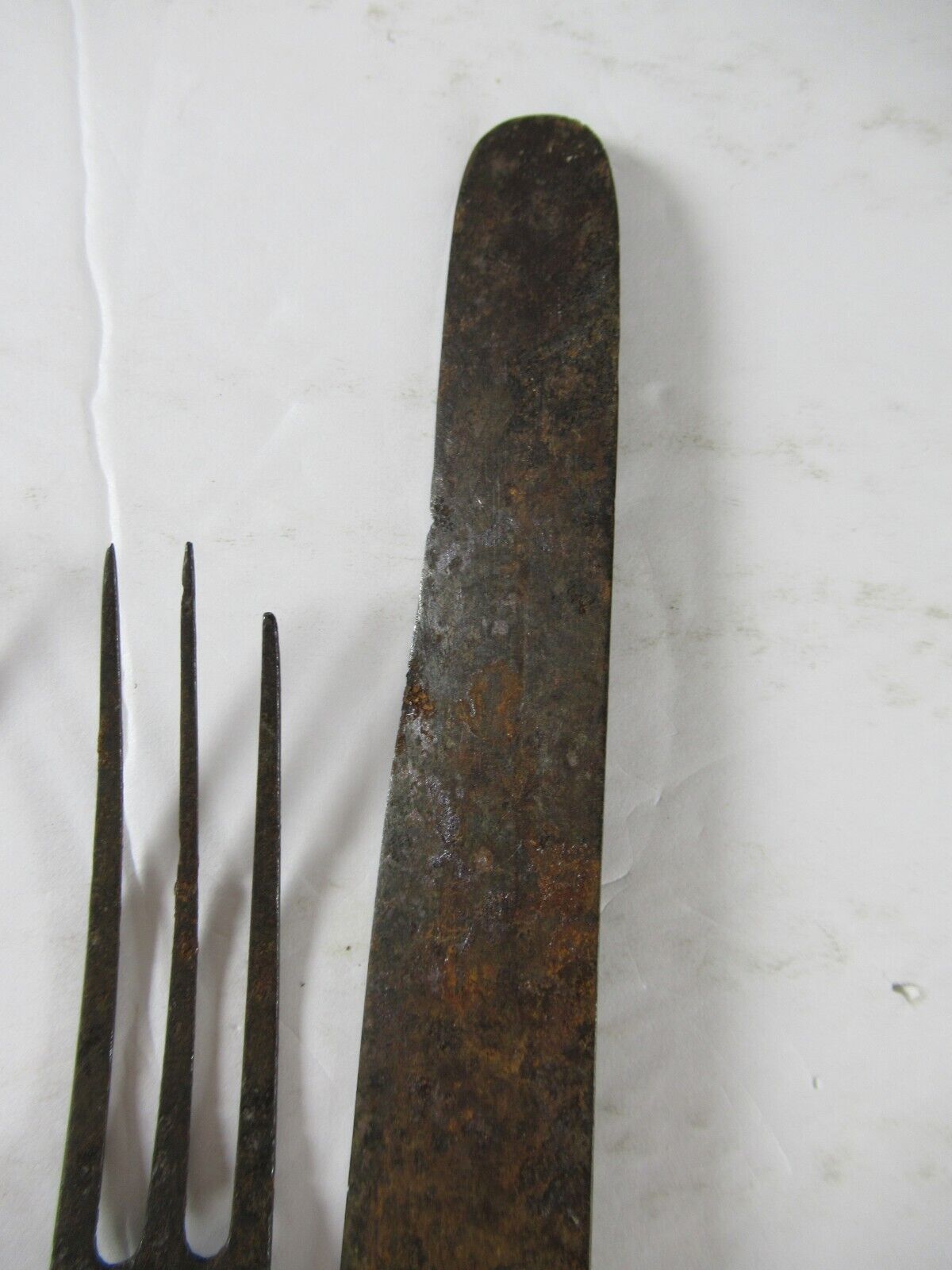 Civil War Era 3-Prong Forks and Knife Set