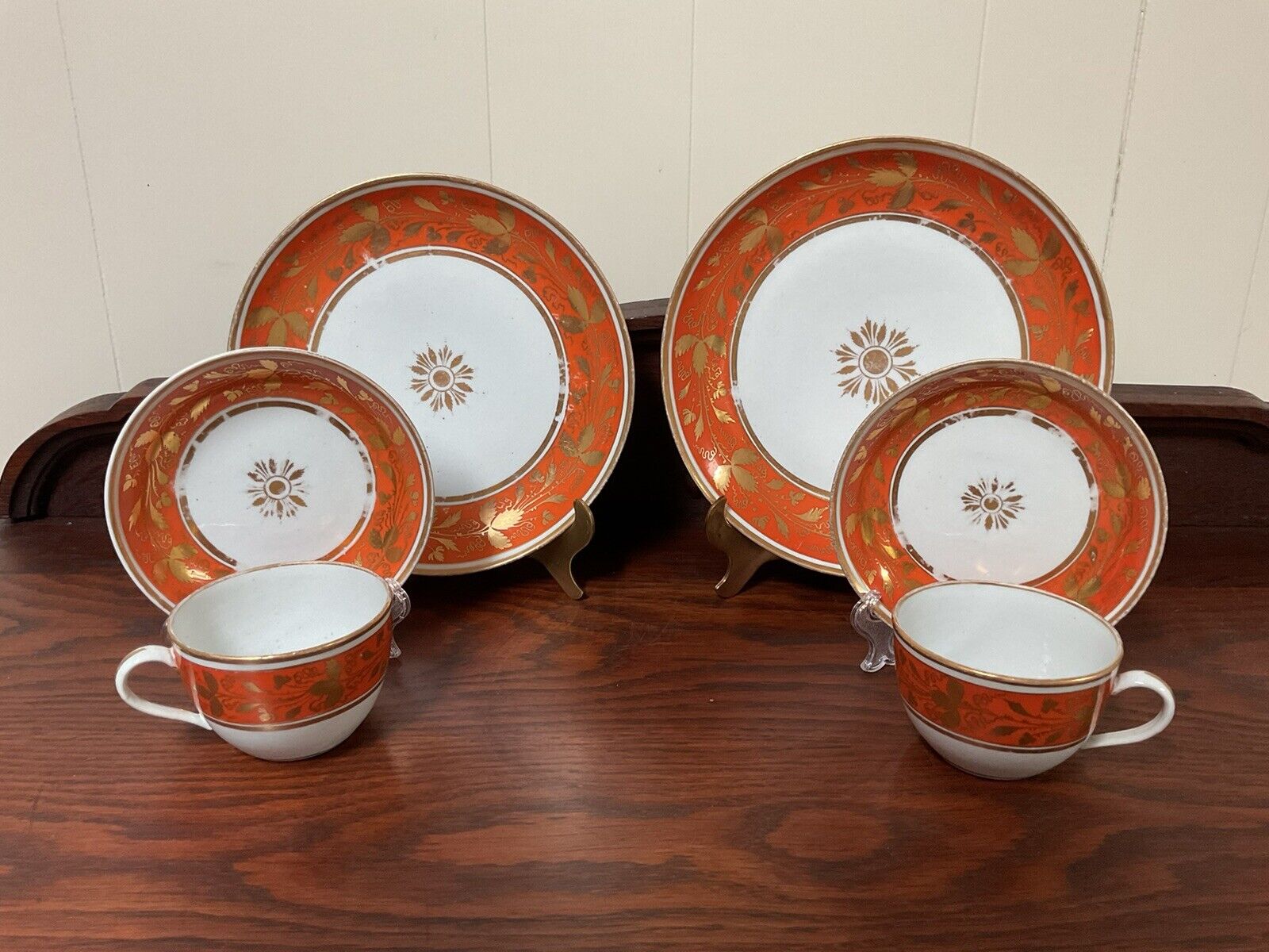 Antique c1800 New Hall Porcelain Teacup Set