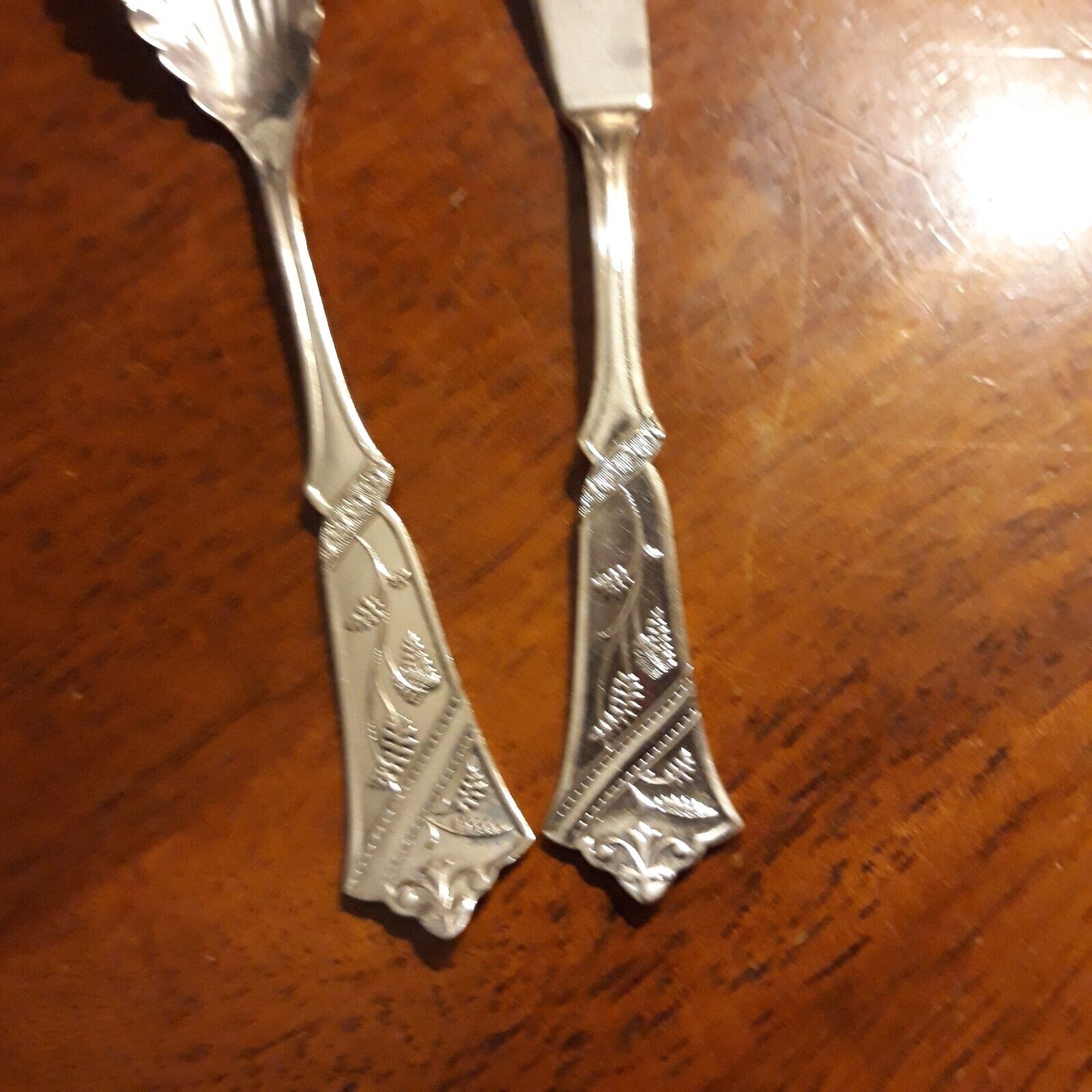 Vintage M' N Sterling Co. Butter Knife & Spoon