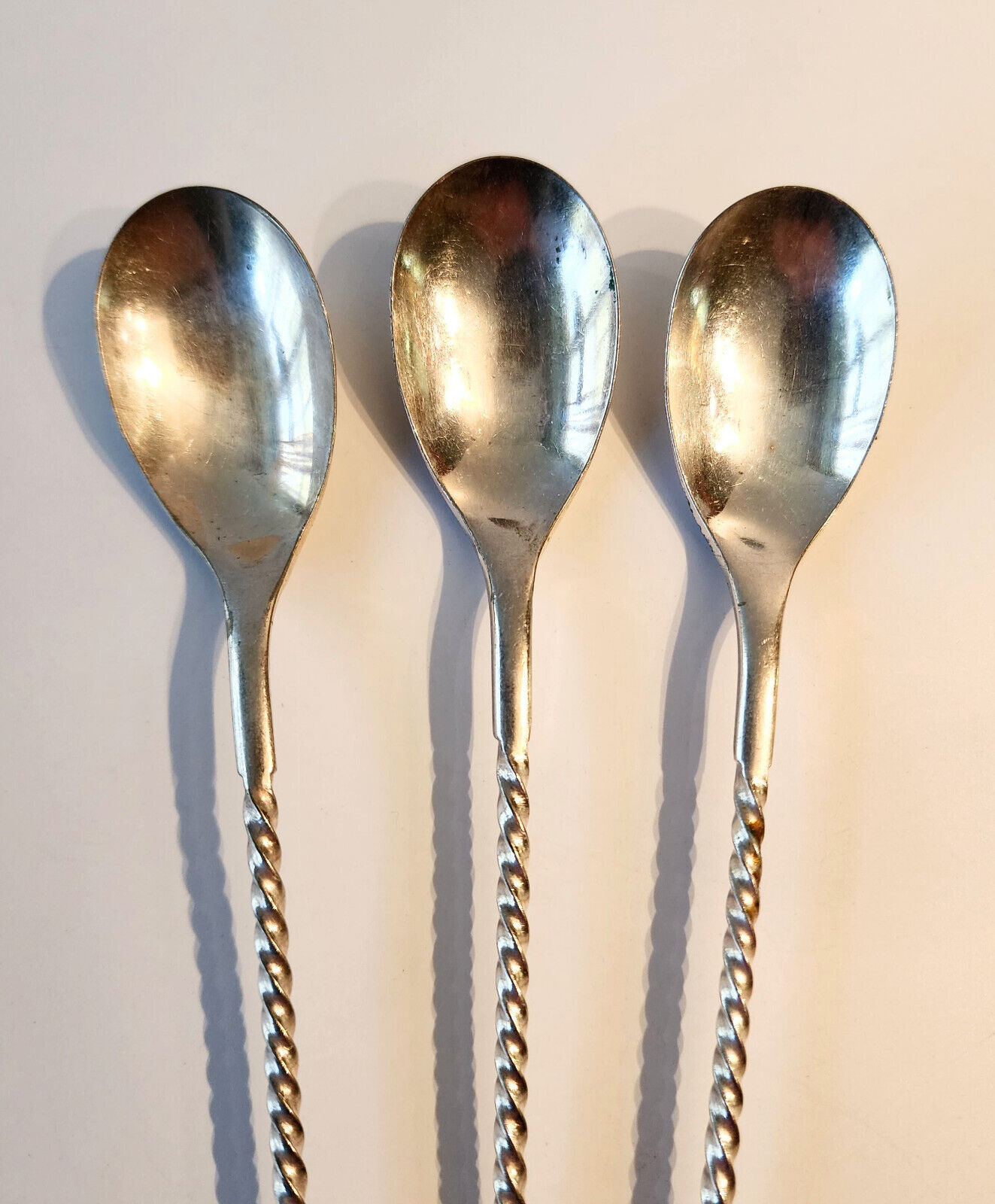 Set of 3 Antique M & B Silver Spoons