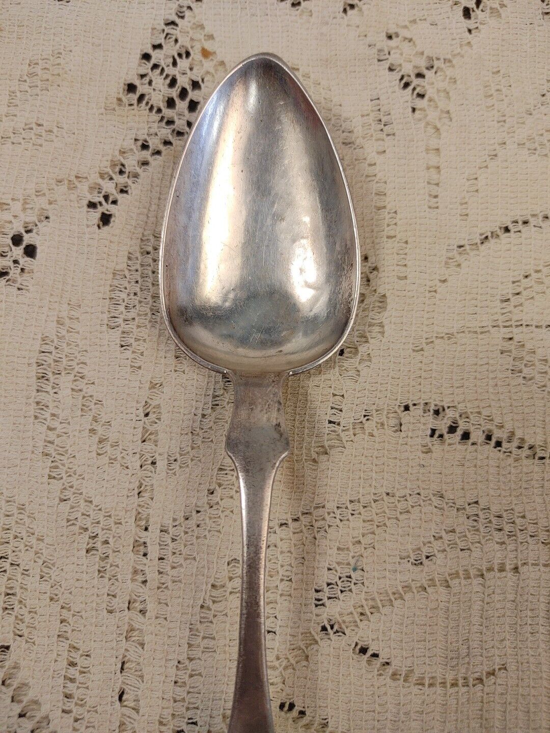 R & W Wilson 8.75" Silver Serving Spoon