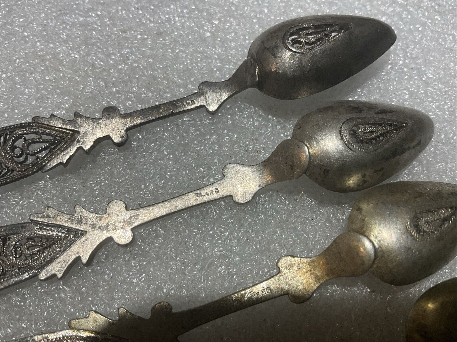 Victorian Sterling Silver Demitasse Spoon Set of 5
