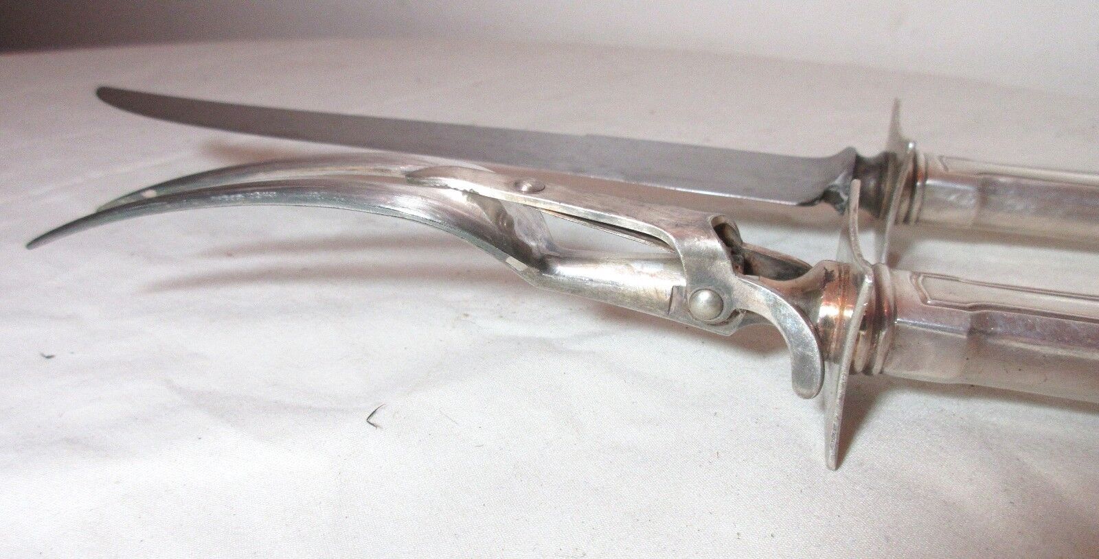 1800s RM&S Wallace Sterling Silver Carving Set