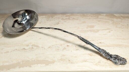 Victorian FB Rogers Silverplate Punch Ladle, 1800s