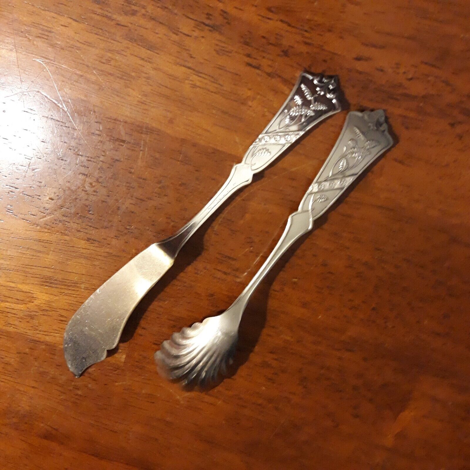 Vintage M' N Sterling Co. Butter Knife & Spoon