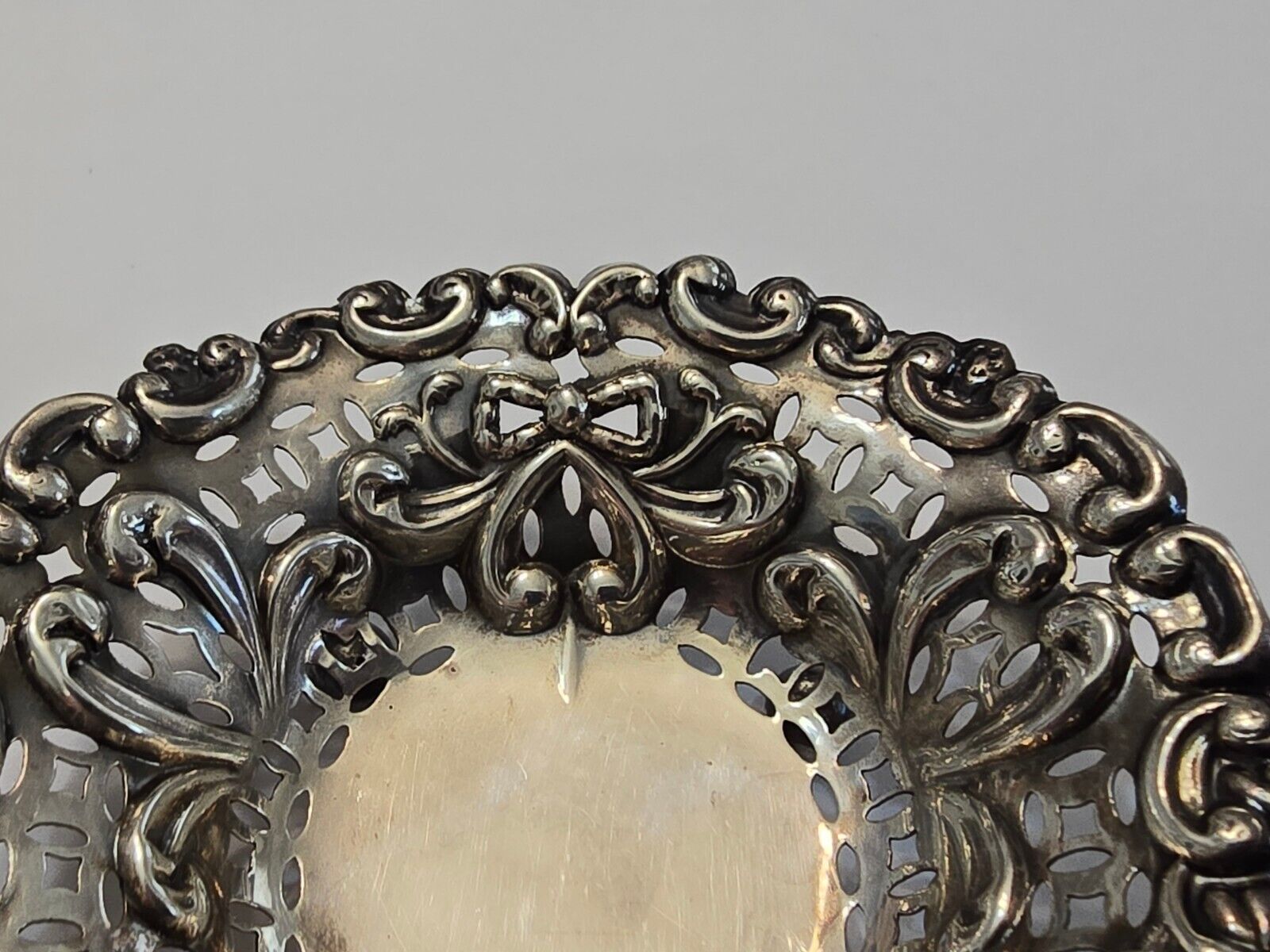 Miller Bros. Sterling Silver Heart Bon Bon Dish