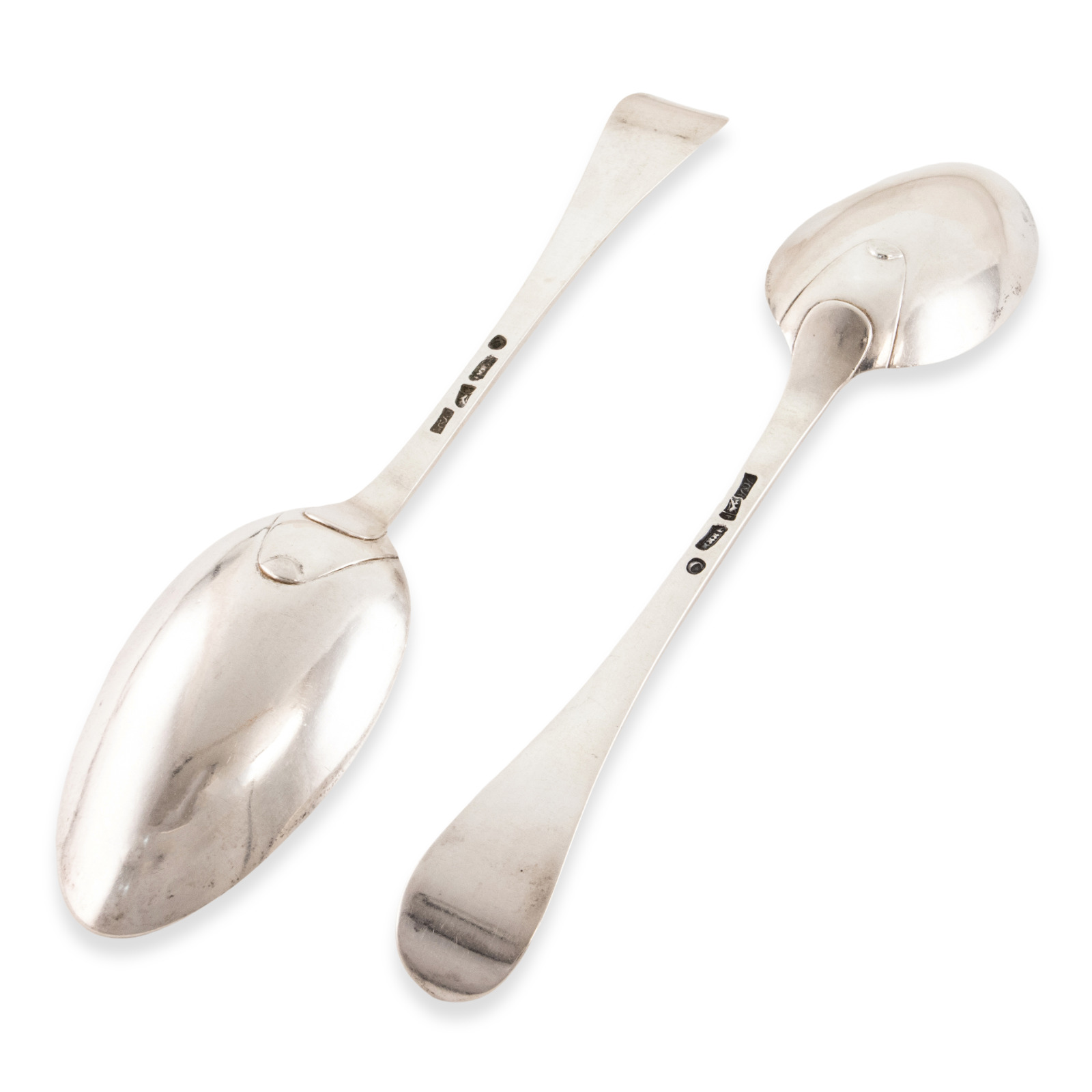 1700s Dutch 875 Silver Serving Spoons, Amsterdam