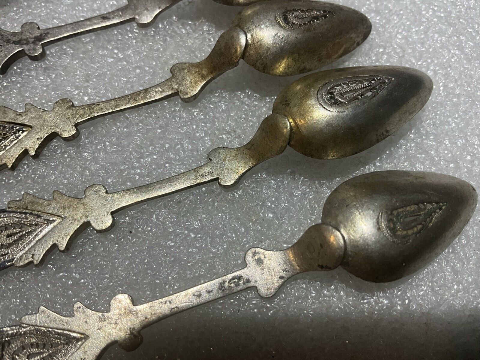 Victorian Sterling Silver Demitasse Spoon Set of 5