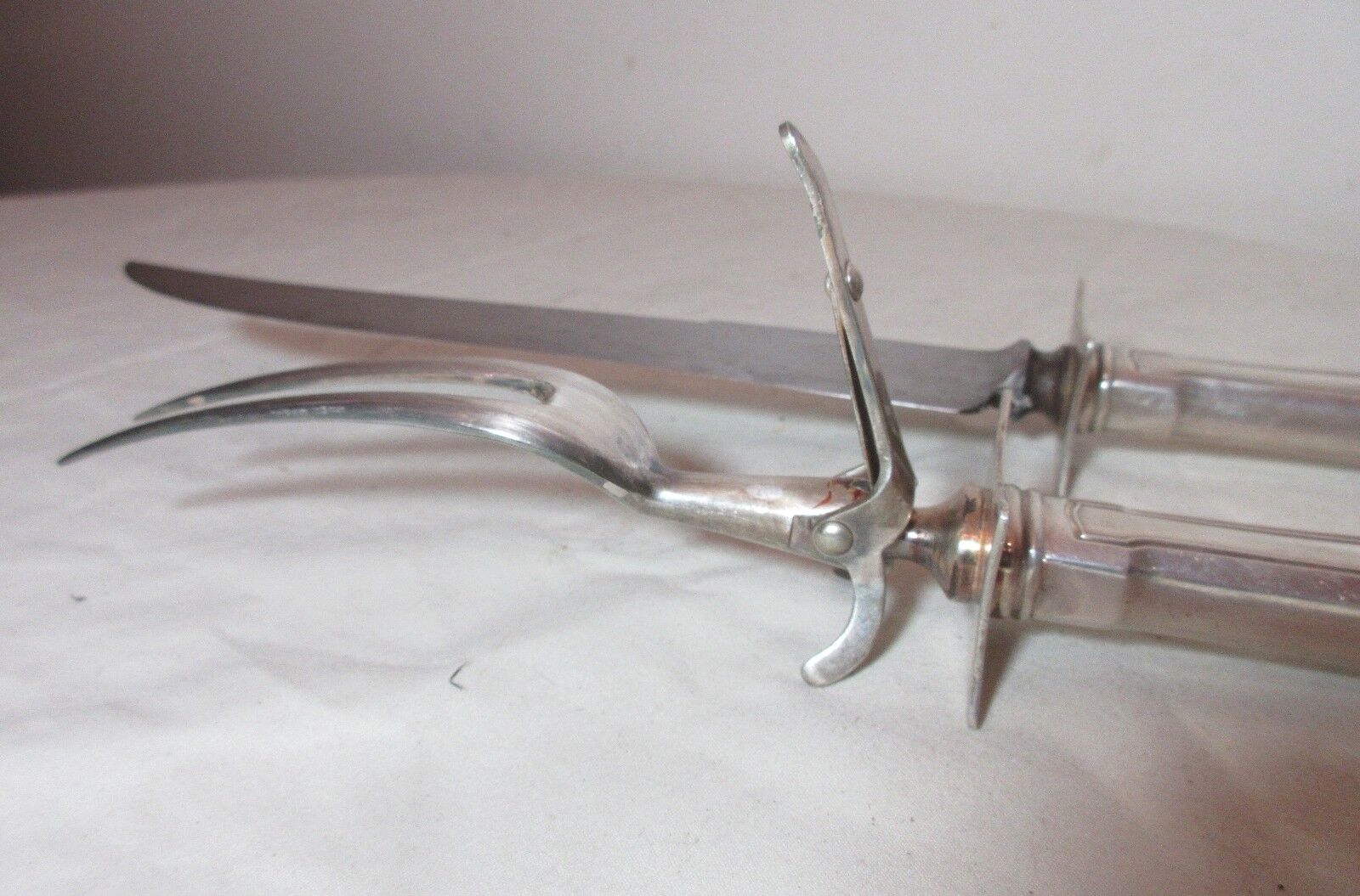 1800s RM&S Wallace Sterling Silver Carving Set