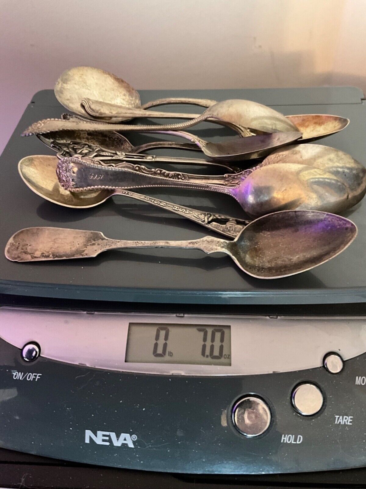 Set of 10 Vintage Silver Spoons - Early 1900s