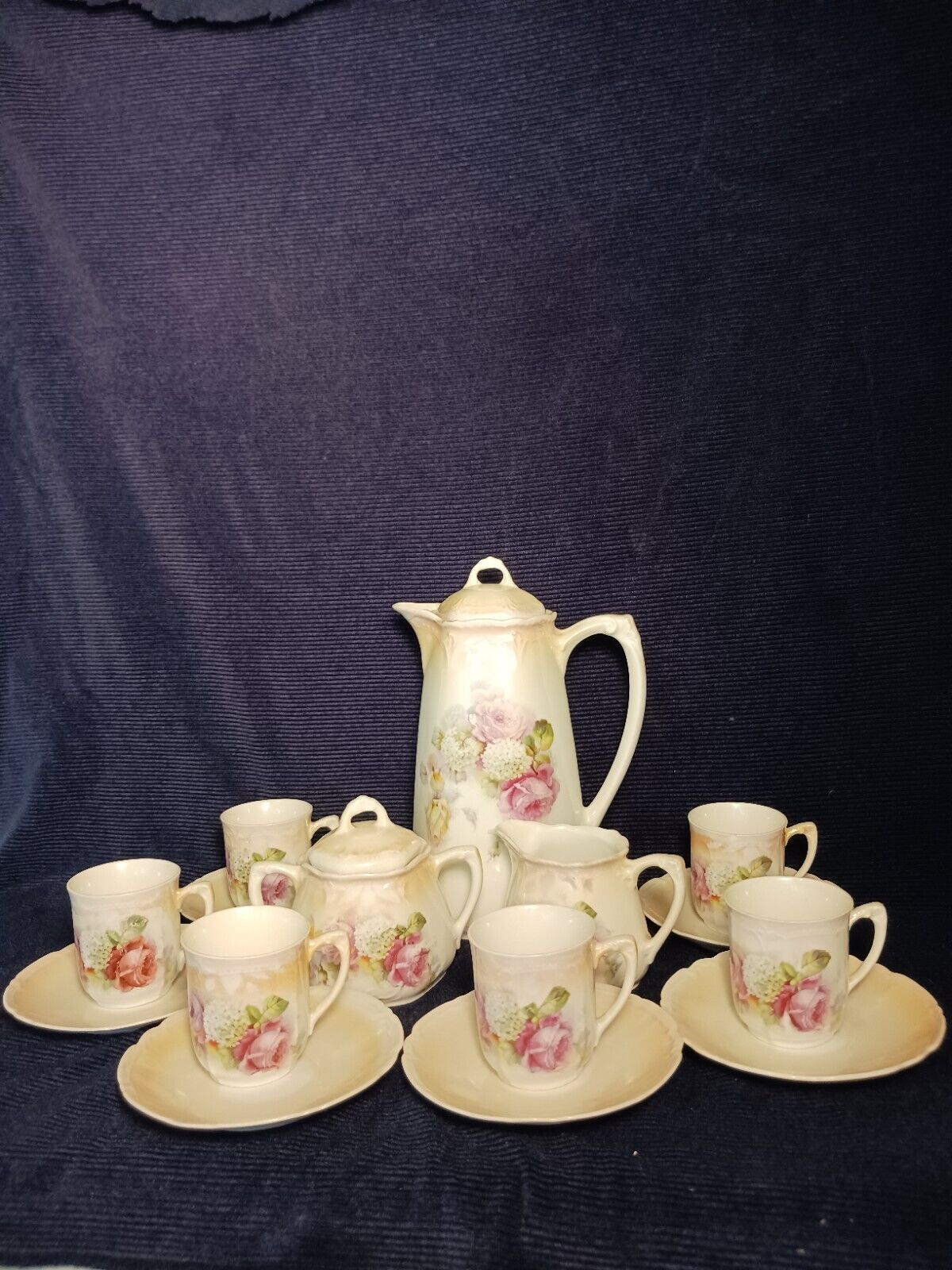 Antique 15-Piece Tea Set by Altenburg China