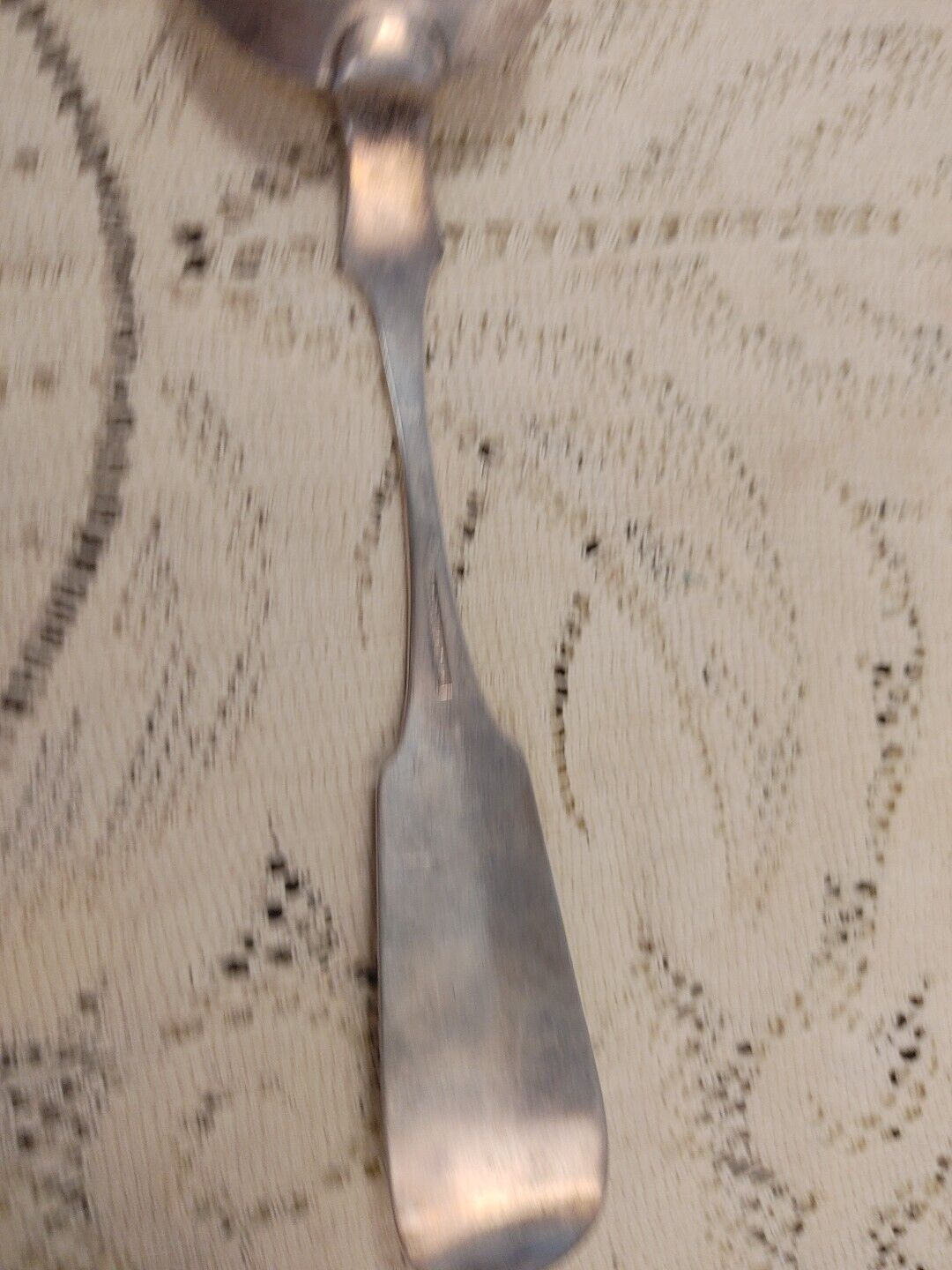 R & W Wilson 8.75" Silver Serving Spoon