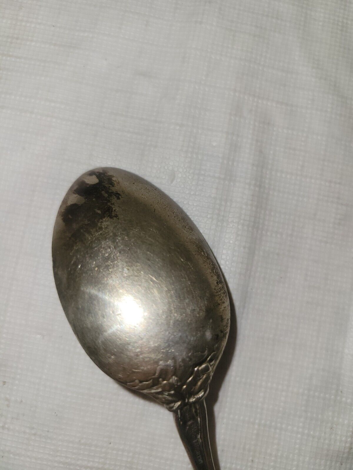 Antique Floral Sterling Silver Spoon by Alvin