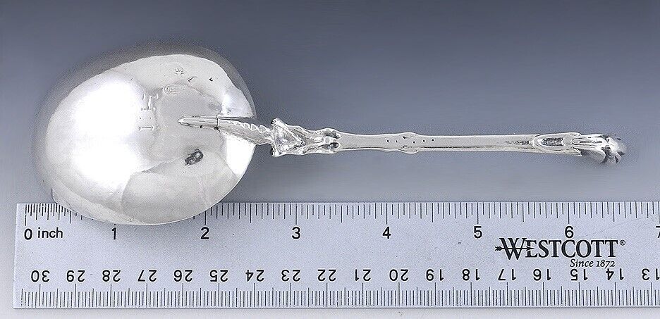 Antique Dutch Silver Spoon with Paw Fork Handle