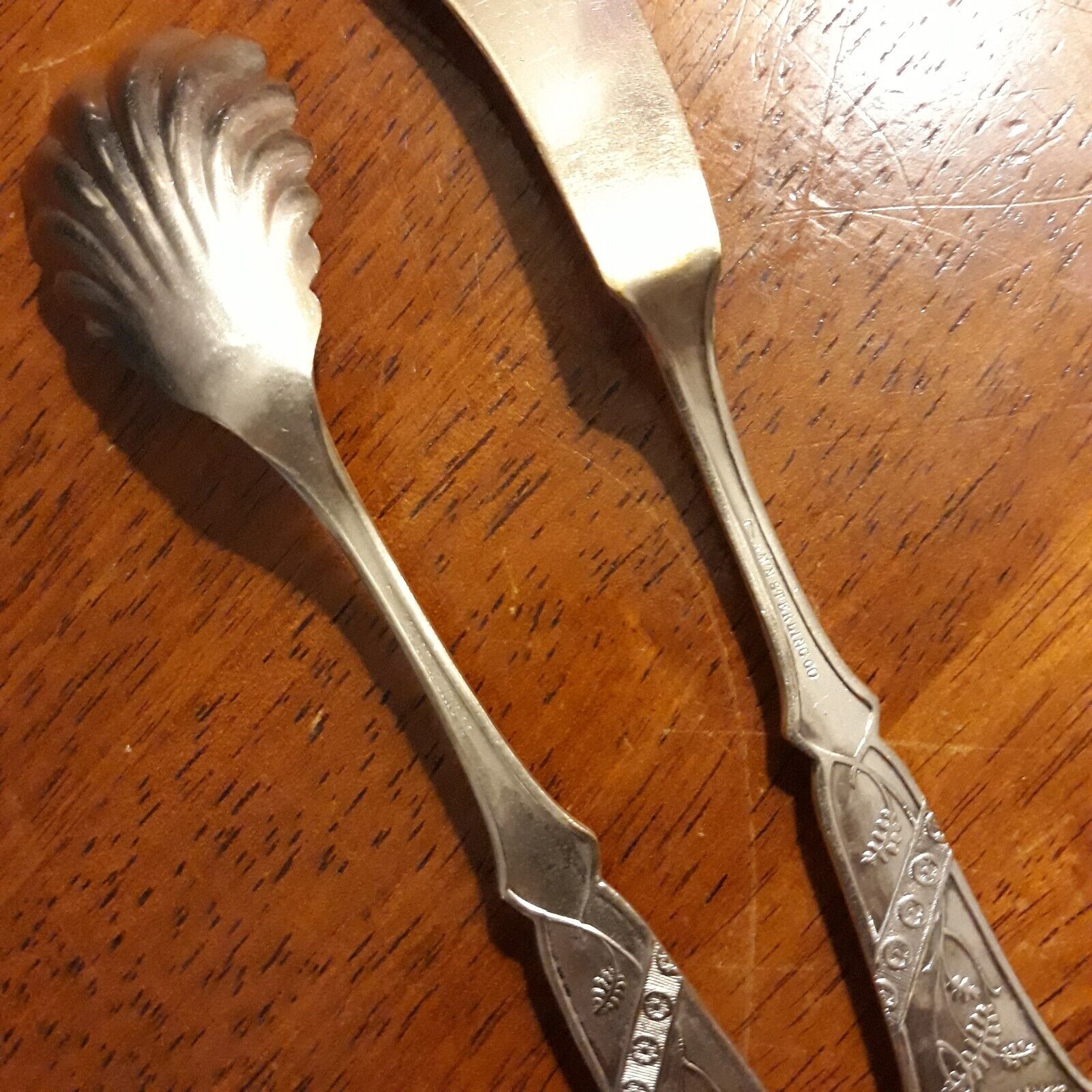 Vintage M' N Sterling Co. Butter Knife & Spoon