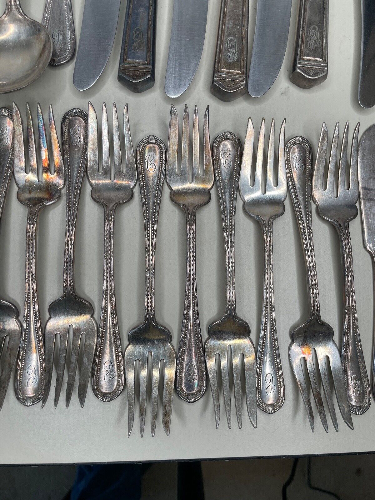 Gorham Empire Vintage Silver Plate Flatware Set