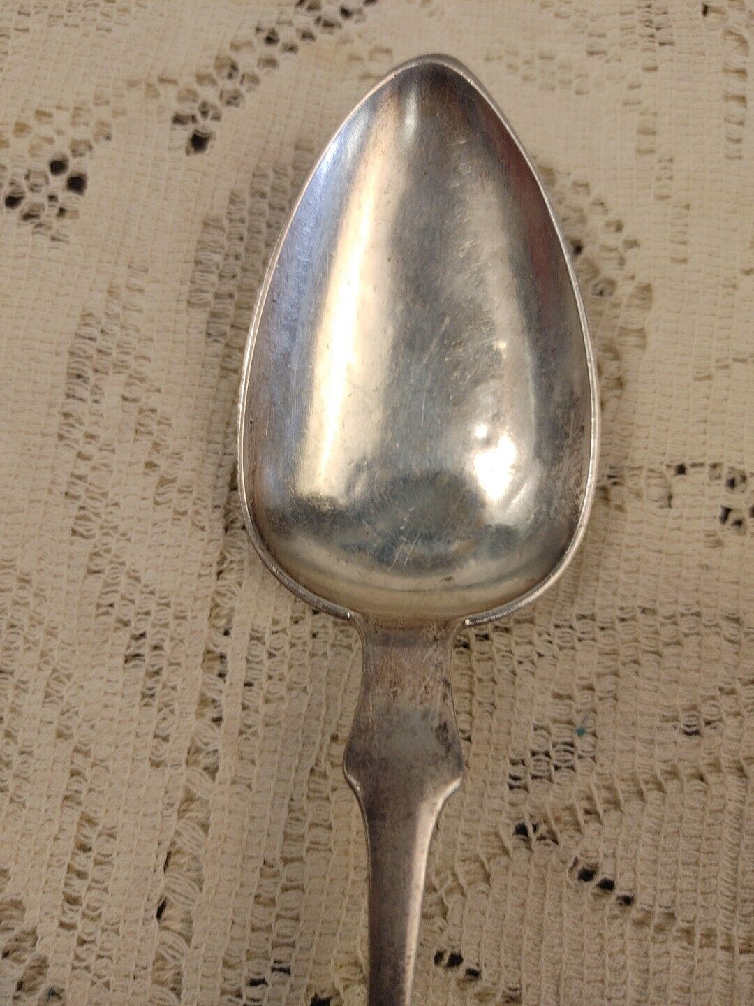 R & W Wilson 8.75" Silver Serving Spoon