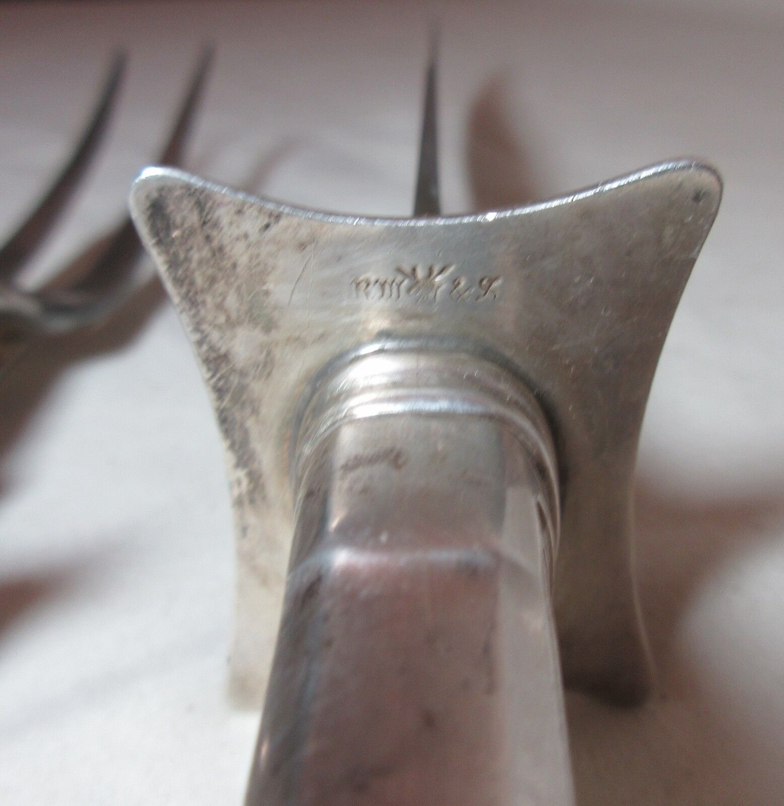 1800s RM&S Wallace Sterling Silver Carving Set