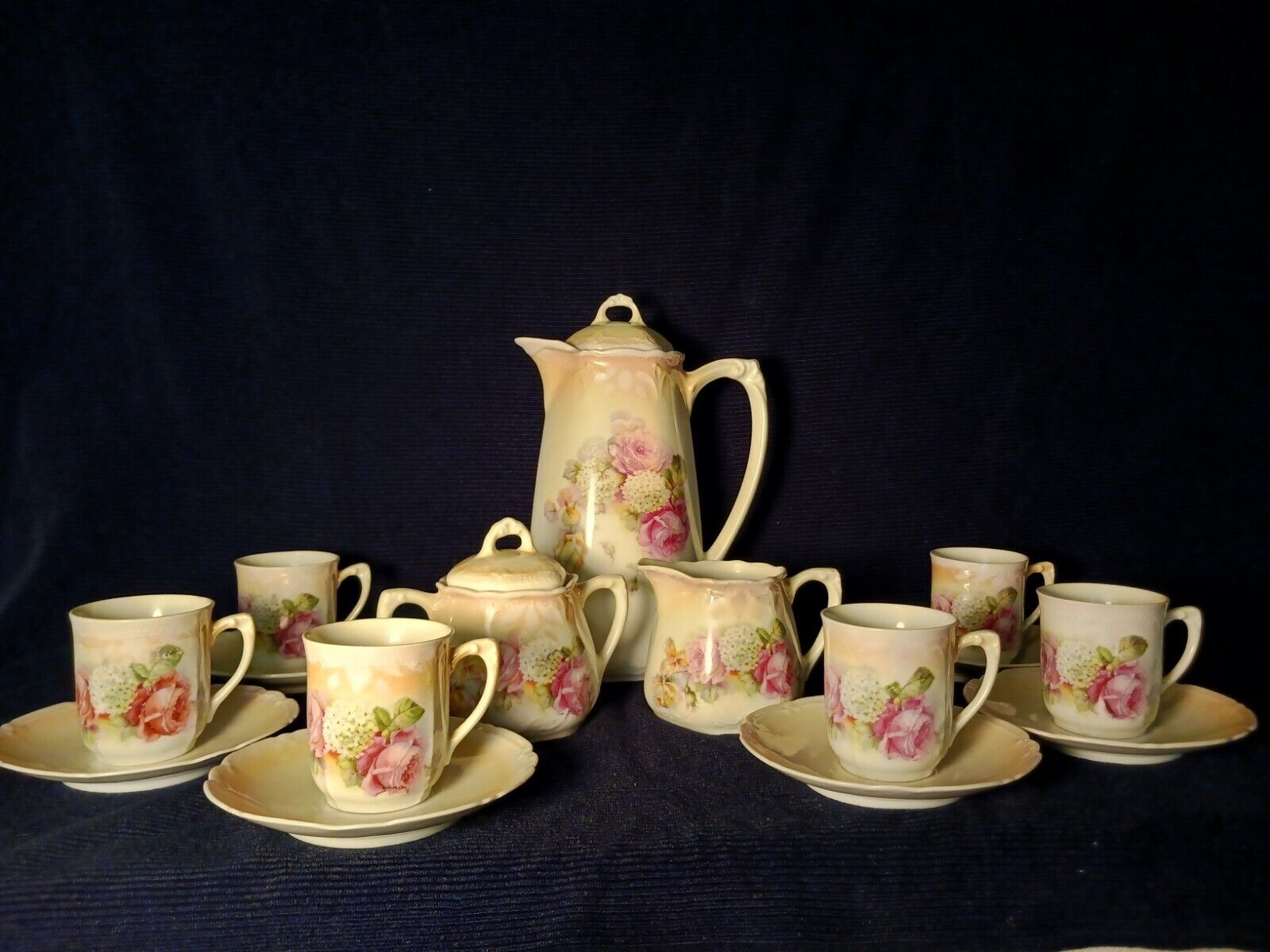 Antique 15-Piece Tea Set by Altenburg China