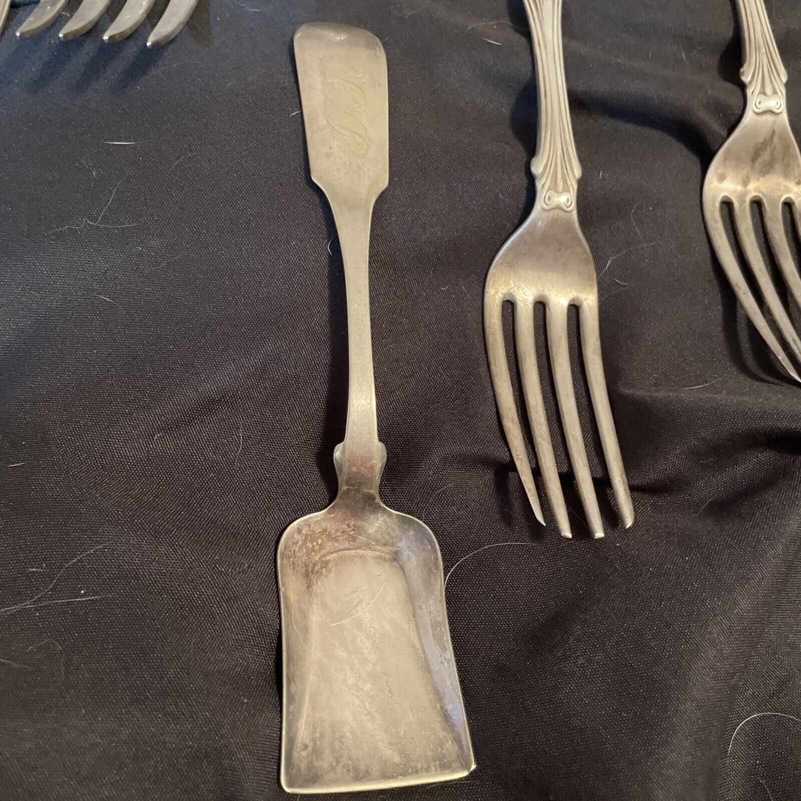 Collection of 8 Antique Silverplate Utensils
