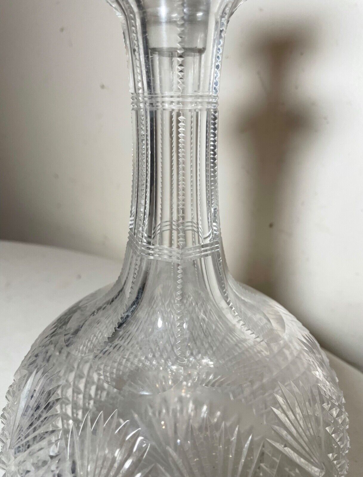 1800s Sterling Silver Crystal Liquor Decanter Bottle