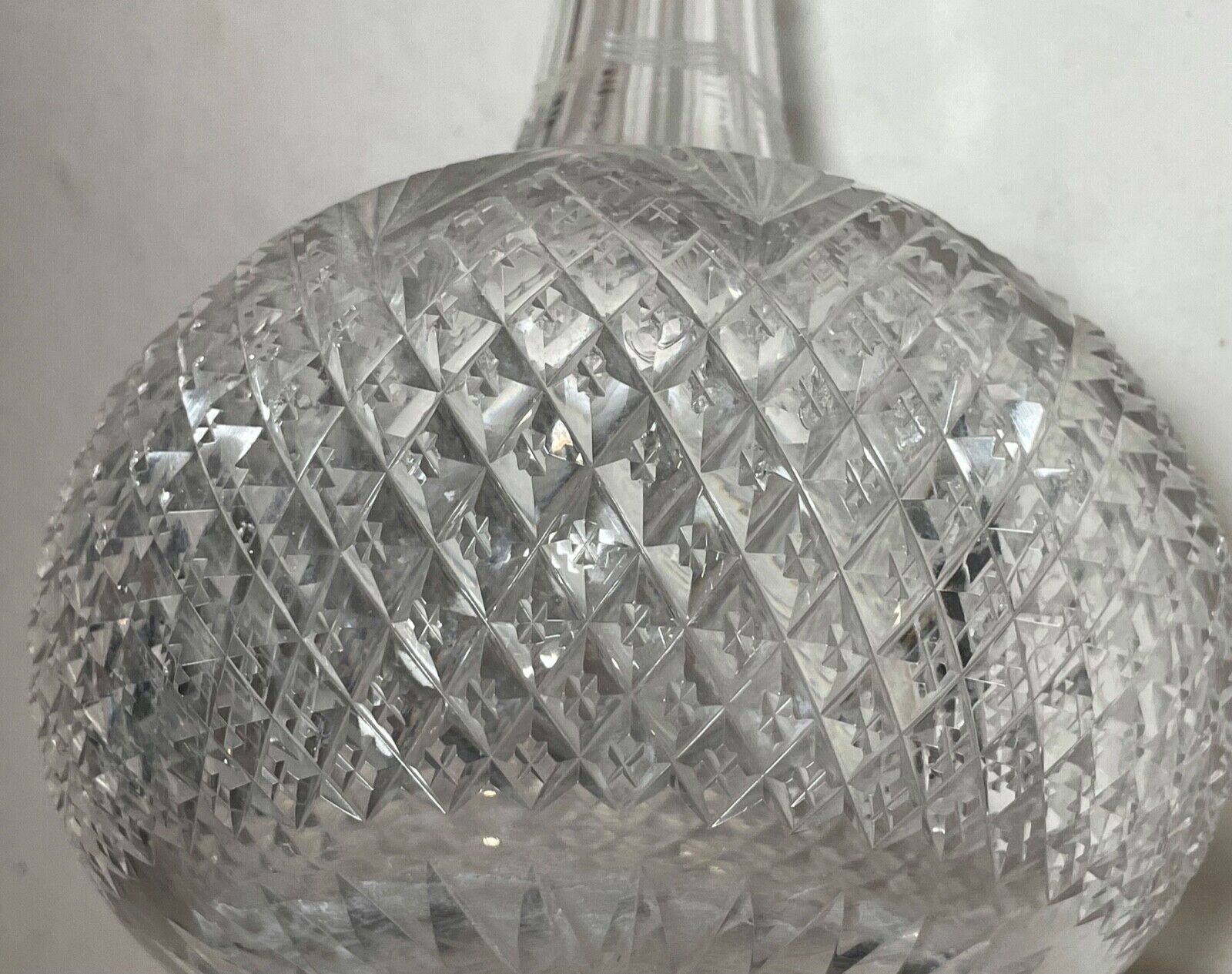 1800s Sterling Silver Crystal Liquor Decanter Bottle