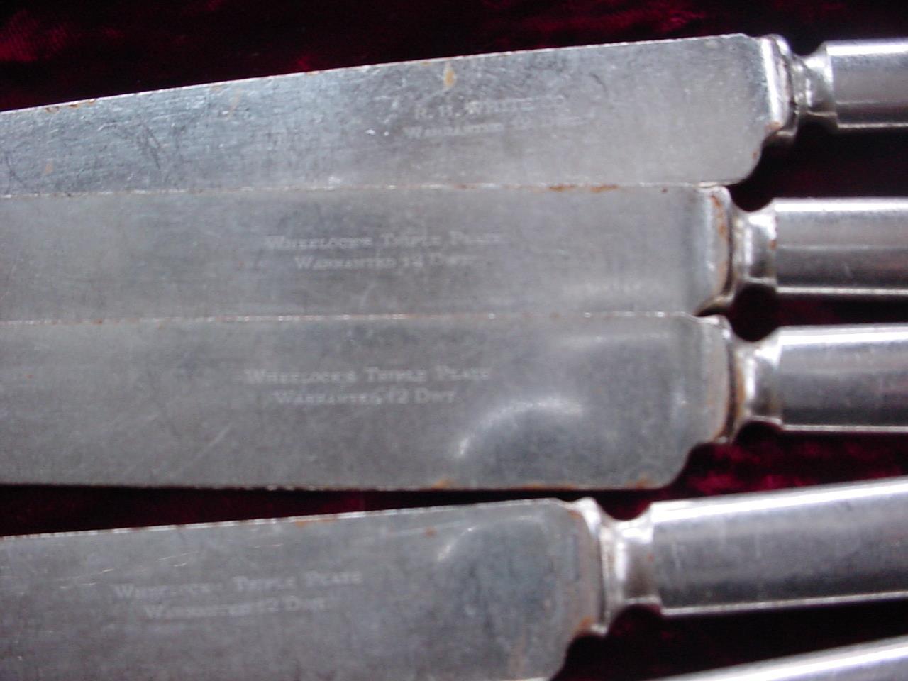 1800s I.O.O.F Flatware Set by R.H. White