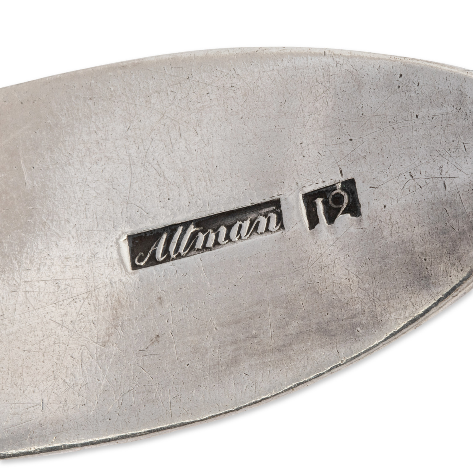 18th Century Altman Silver Serving Spoon, Pointed End