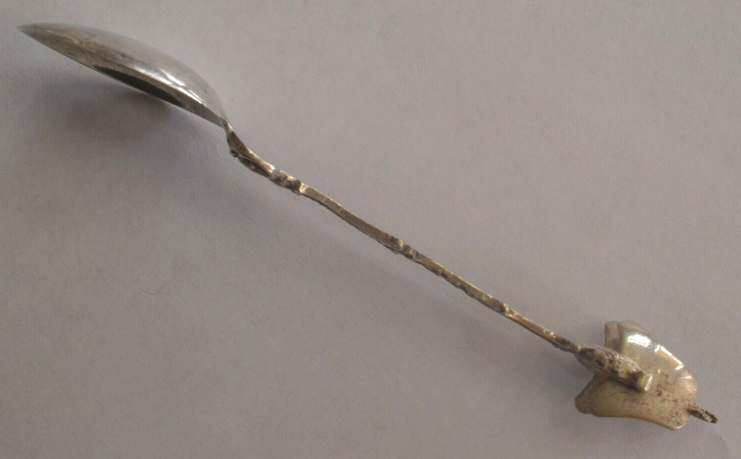 Antique 1900s 830 Silver Sailing Souvenir Spoon