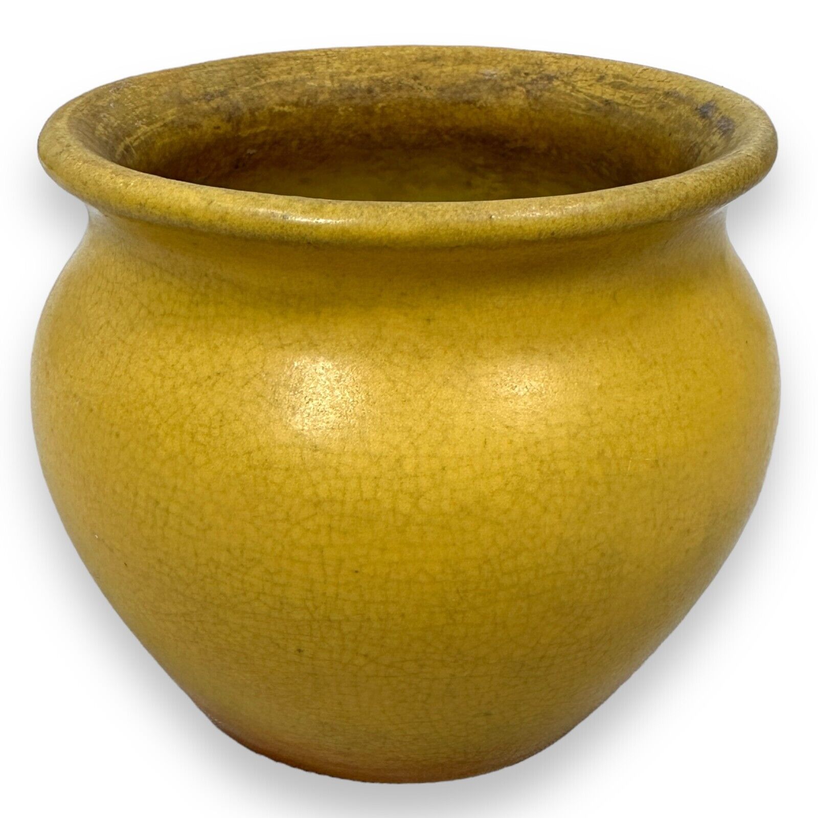 Antique 1900s Pfaltzgraff Matte Yellow Vase