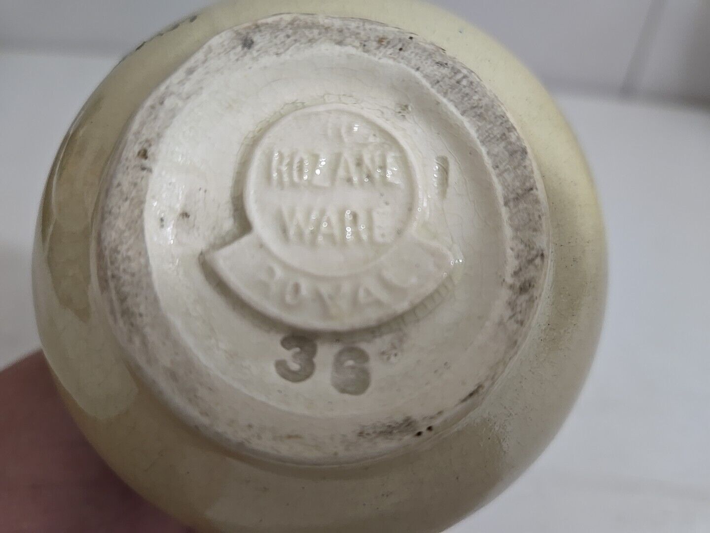 Roseville Rozane Ware Art Pottery Green Vase