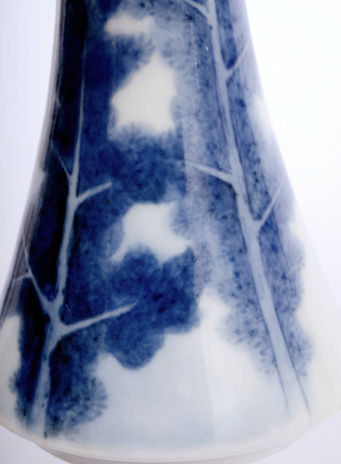 Antique Japanese Blue & White Hirado Porcelain Vase