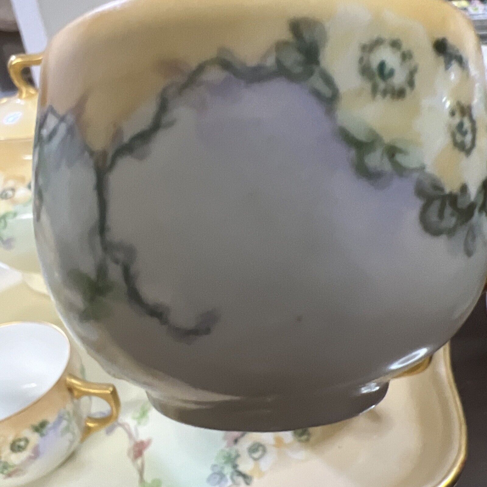Antique 1800s Limoges Saxony Tea Set