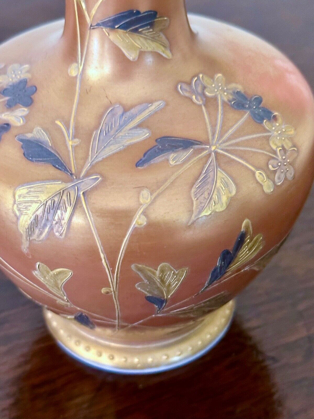 Signed Harrach Bohemian Art Nouveau Glass Vase