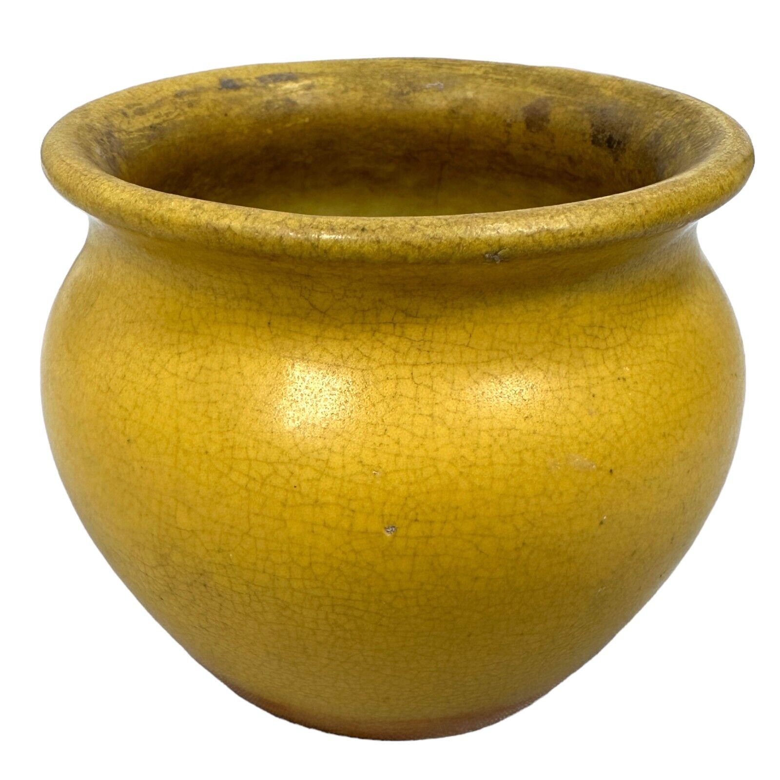 Antique 1900s Pfaltzgraff Matte Yellow Vase