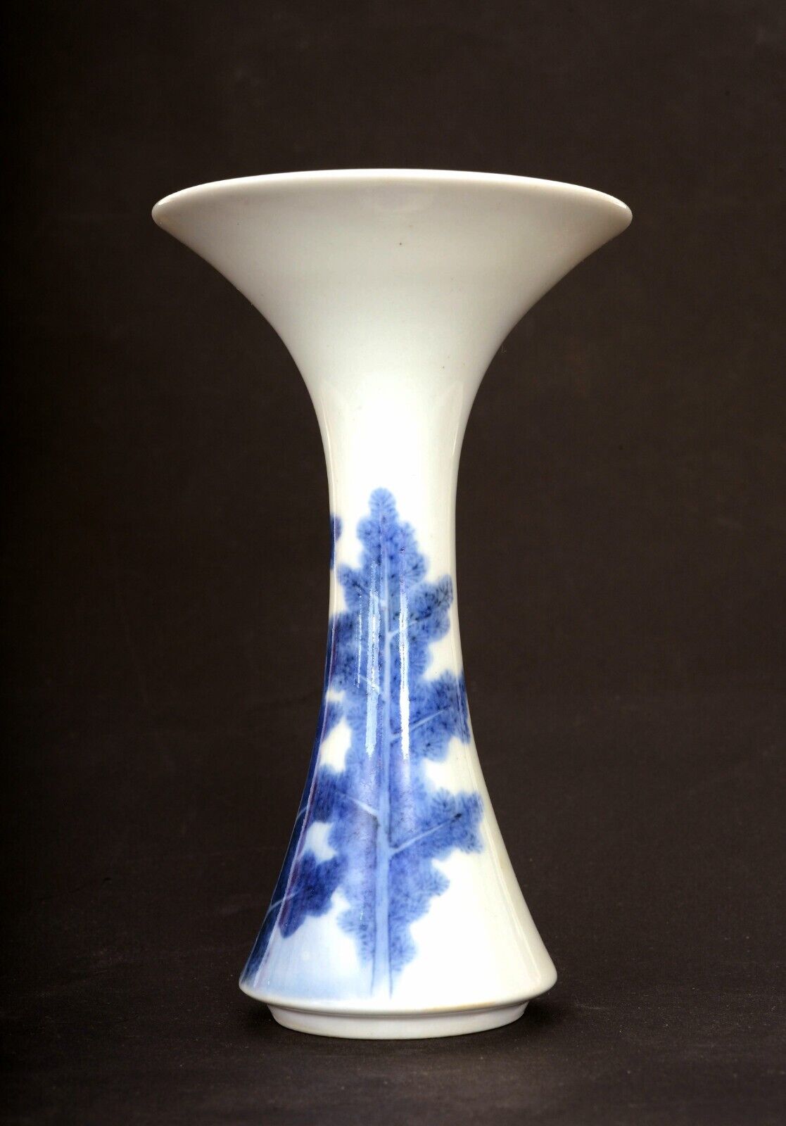 Antique Japanese Blue & White Hirado Porcelain Vase
