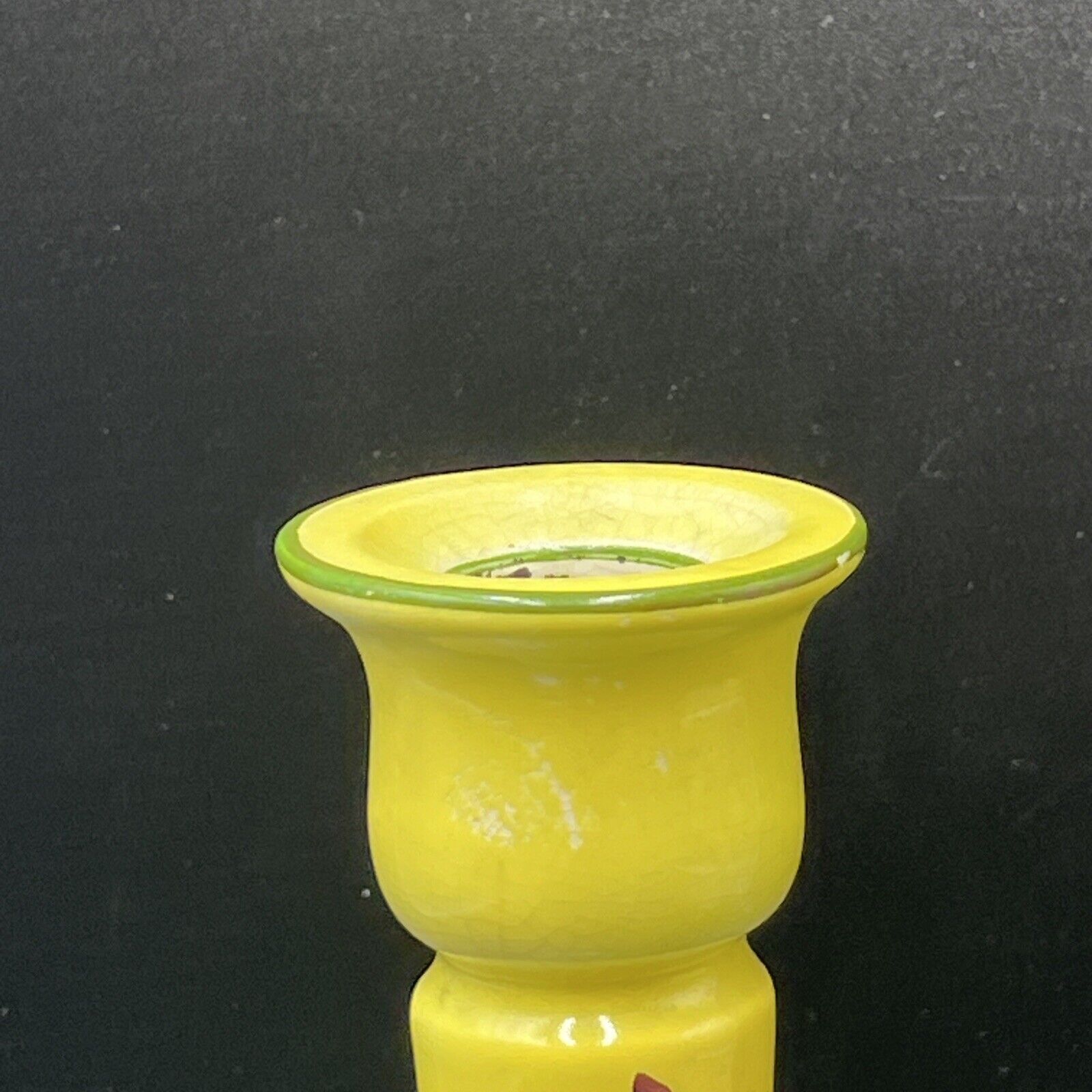 Antique Haynes Ware Holland Sunset Candlestick Holder