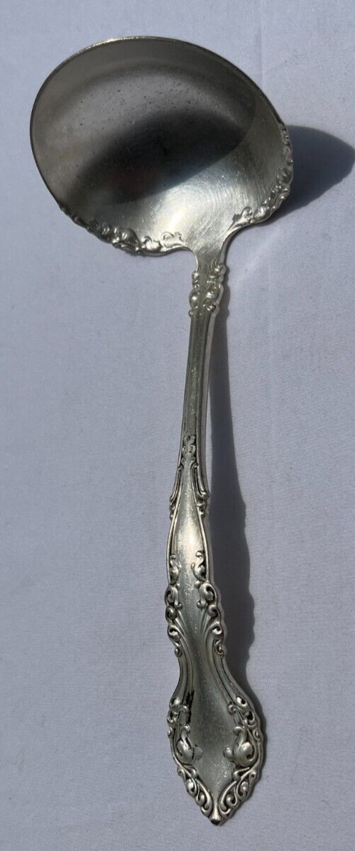 Ornate Antique Rogers & Bros Silver Plated Ladle