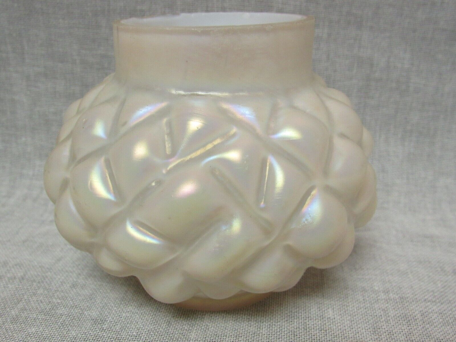 1900's Art Glass Austria Czech Iridescnet Pearl Vase