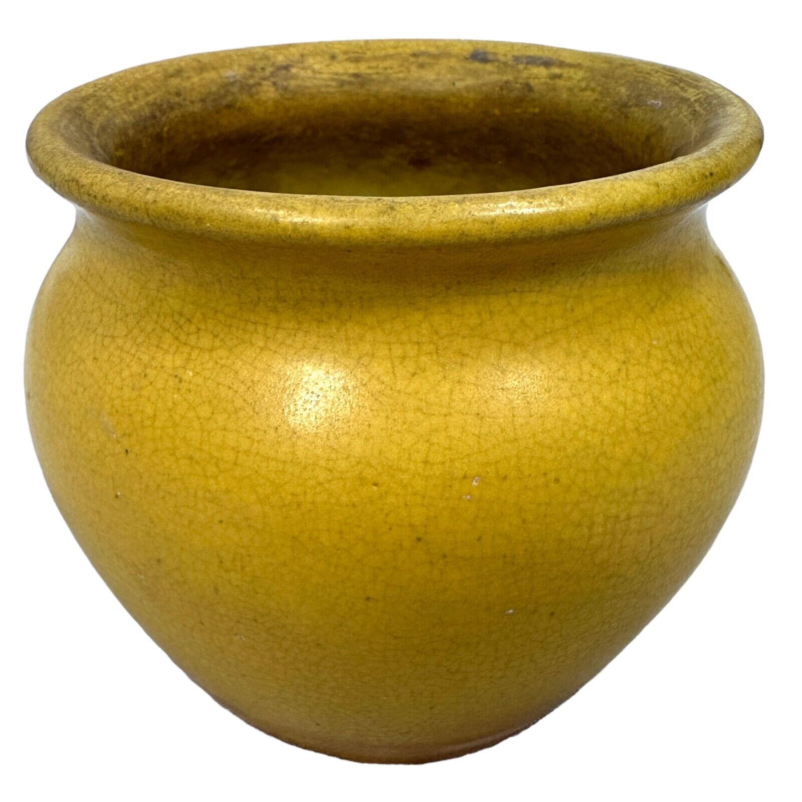 Antique 1900s Pfaltzgraff Matte Yellow Vase
