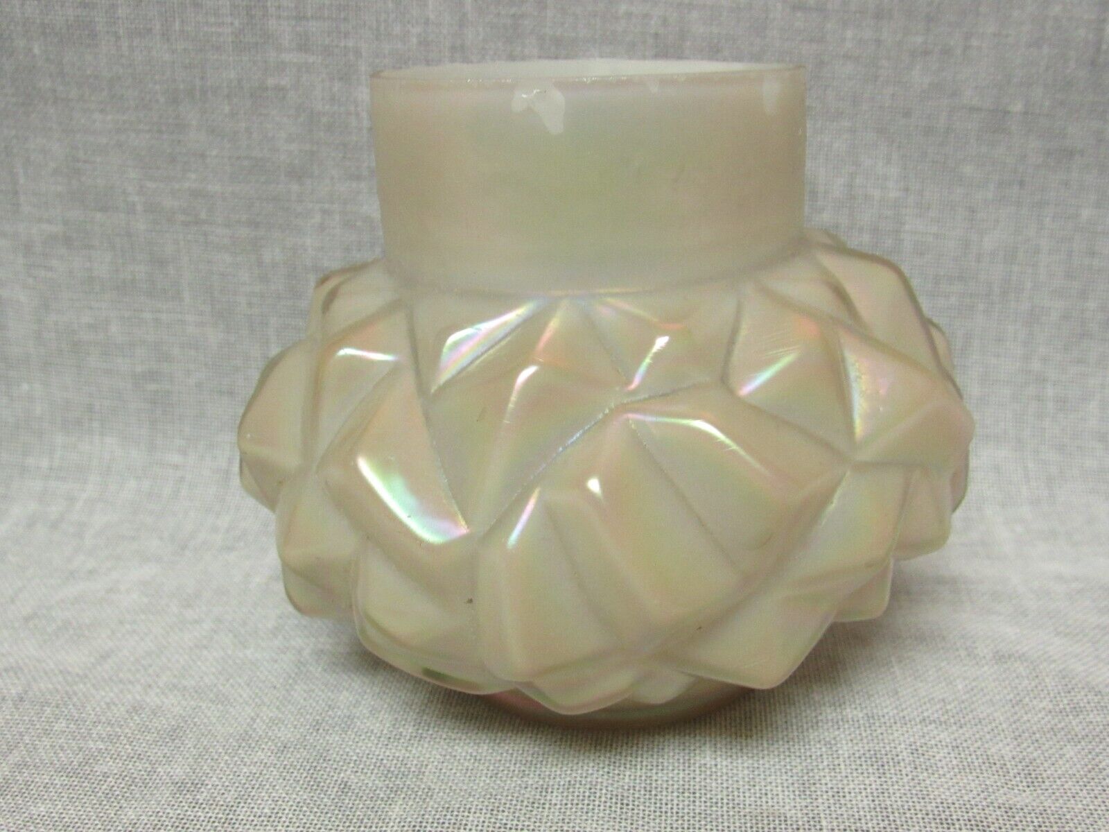 Karlik Art Glass Iridescnet Pearl Pillows Vase