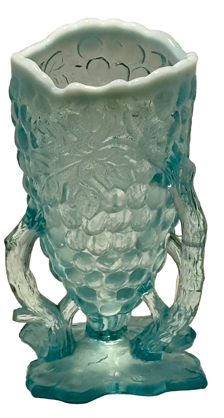 Early 1900’s Northwood Grapevine Opalescent Cluster Vase