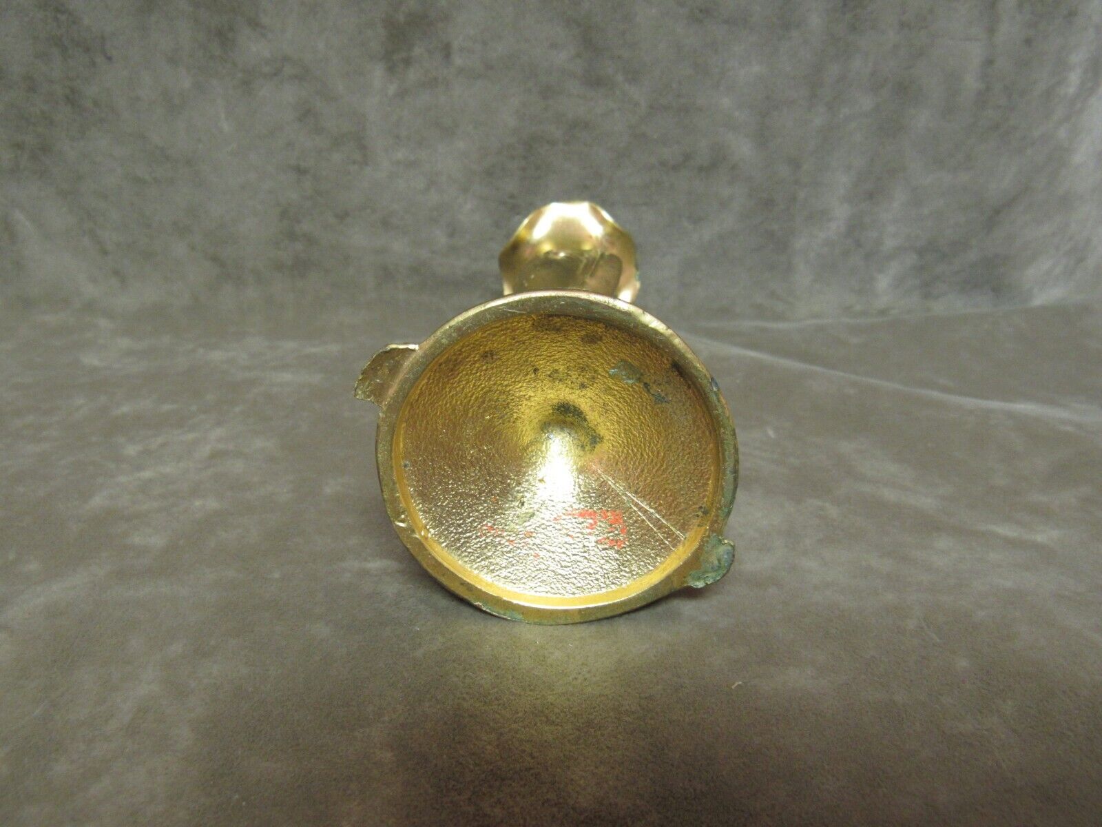 Antique 1900s Niagara Falls Gold-Tone Bud Vase