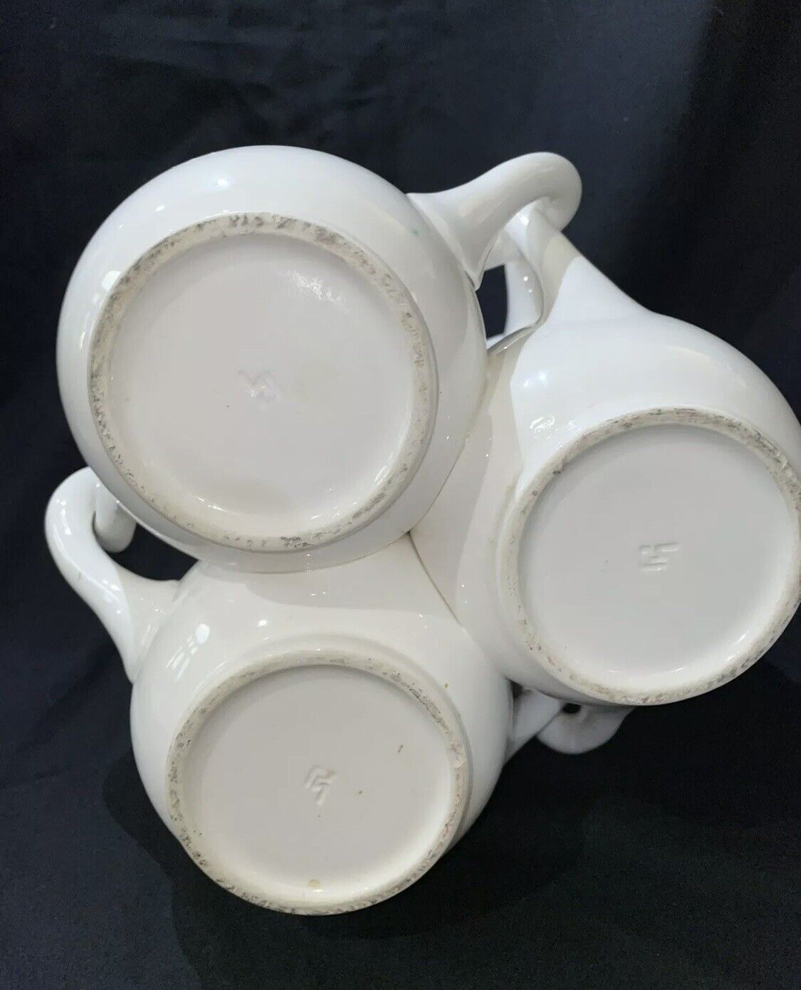 Mid-1900s Earthenware Fuddling Vessel with Entwined Handle